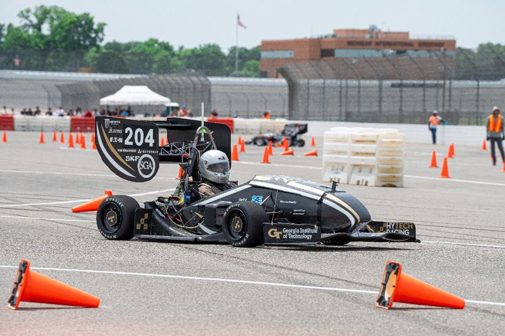 HyTech Racing Formula SAE car on endurance track