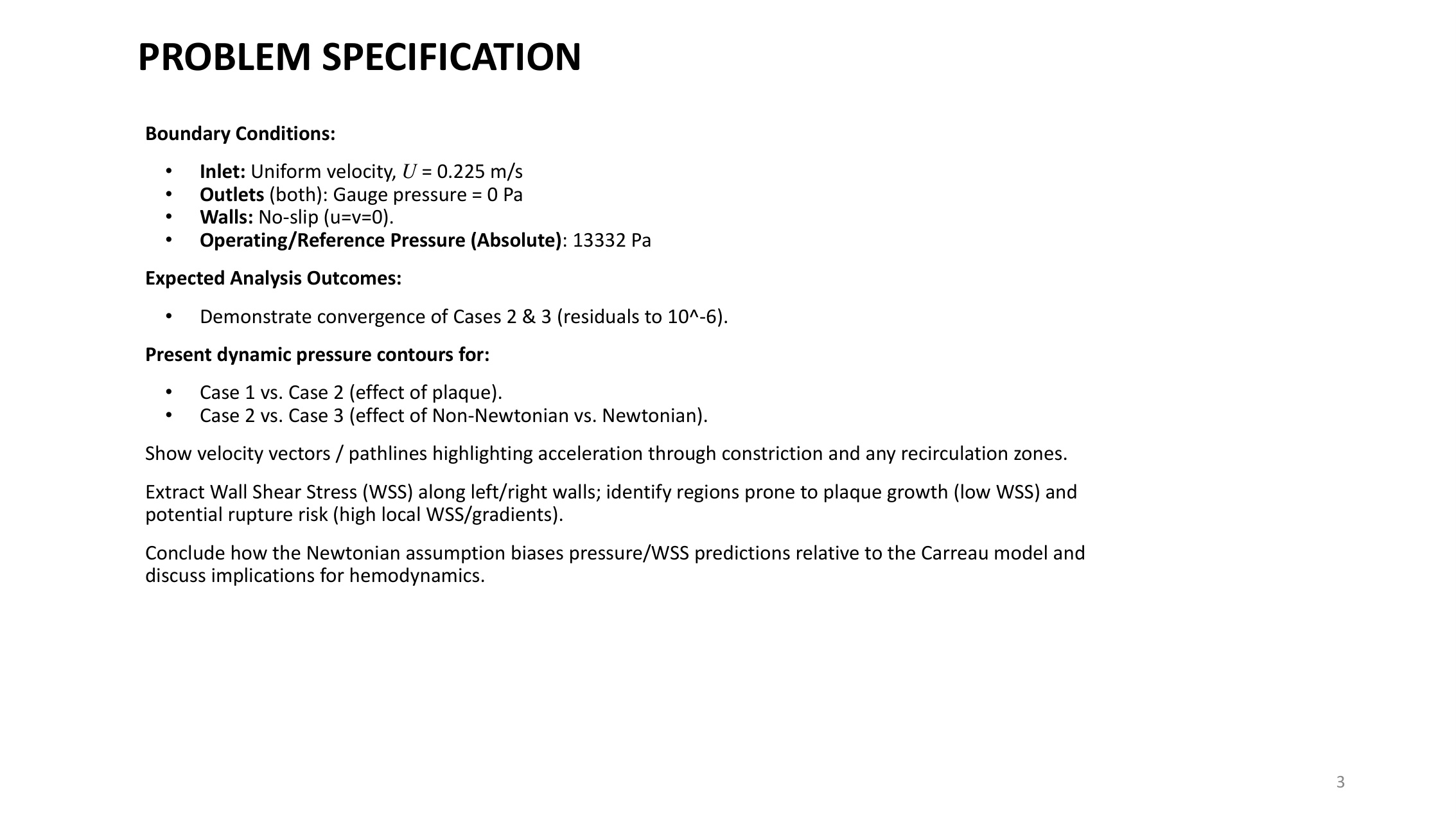 Problem specification